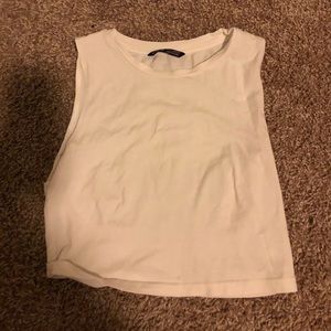 white crop top